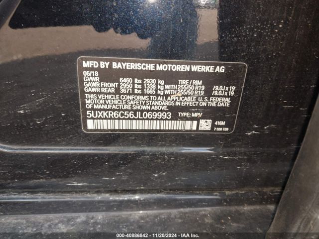5UXKR6C56JL069993 BMW X5 Xdrive50i