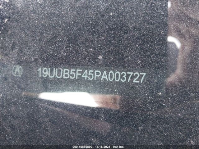 19UUB5F45PA003727 Acura Tlx Technology Package