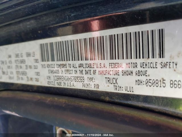 1C6RR6NG0HS769269 RAM 1500 Laramie  4x2 5'7 Box
