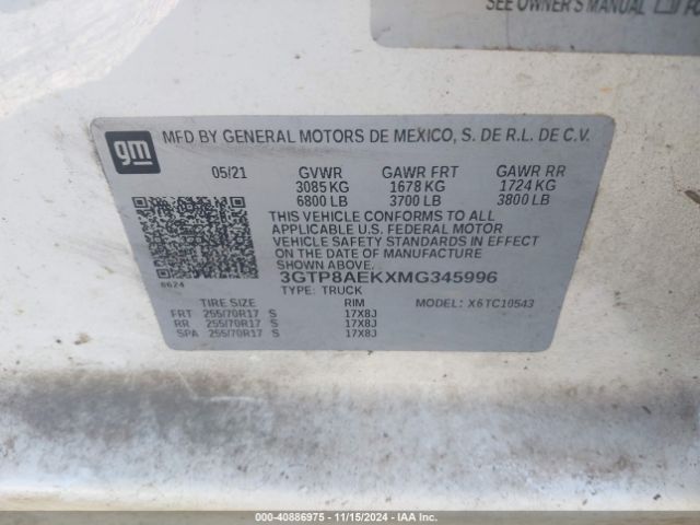 3GTP8AEKXMG345996 GMC Sierra 1500 2wd  Short Box