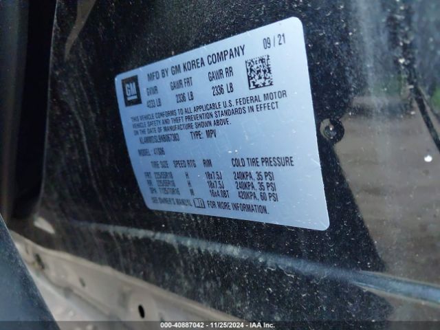 KL4MMDSL9NB067383 Buick Encore Gx Fwd Select