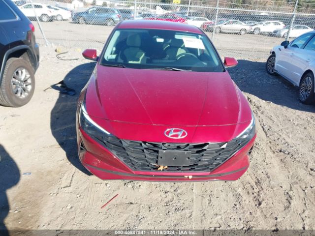 KMHLM4AJ2PU087026 Hyundai Elantra Hybrid Blue