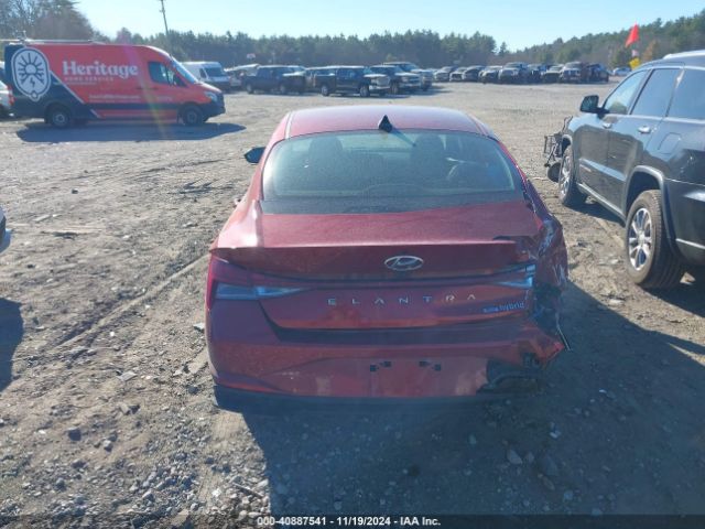 KMHLM4AJ2PU087026 Hyundai Elantra Hybrid Blue