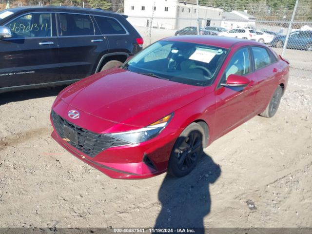 KMHLM4AJ2PU087026 Hyundai Elantra Hybrid Blue