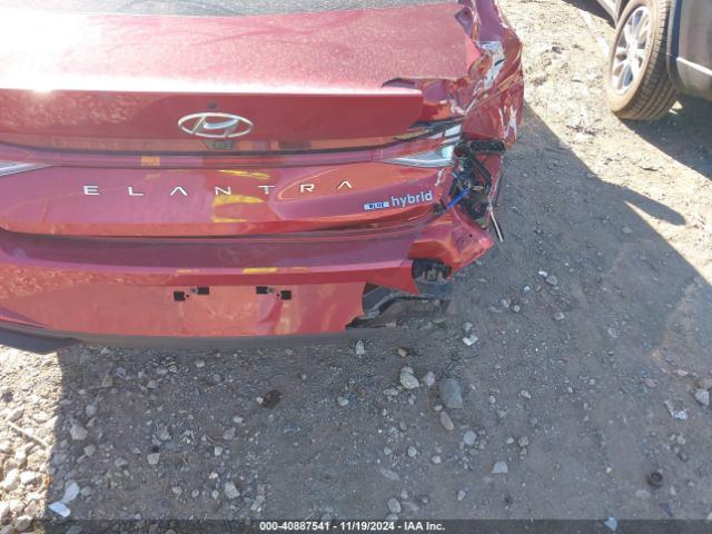 KMHLM4AJ2PU087026 Hyundai Elantra Hybrid Blue
