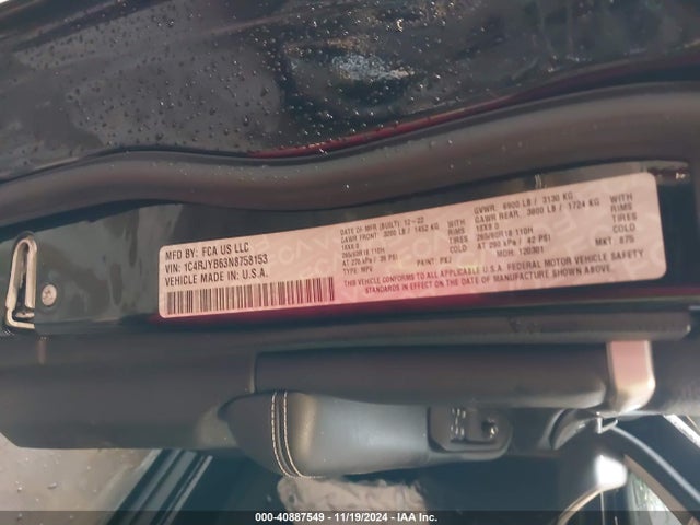 1C4RJYB63N8758153 Jeep Grand Cherokee 4xe Limited 4x4