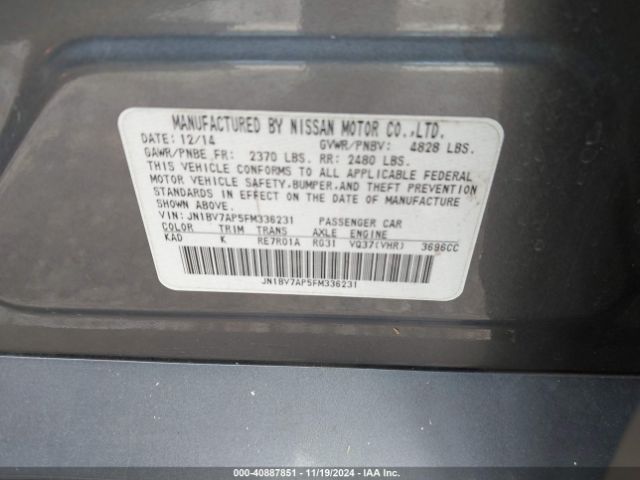 JN1BV7AP5FM336231 Infiniti Q50 Premium/sport