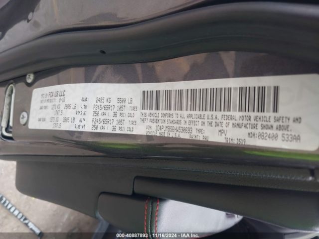 1C4PJMBS6HW530693 Jeep Cherokee Trailhawk 4x4