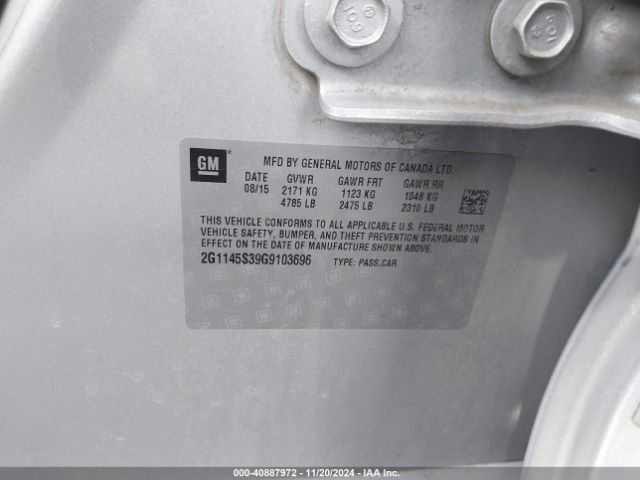 2G1145S39G9103696 Chevrolet IMPALA 2LZ