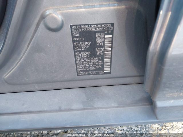 KNMAT2MV4GP605041 Nissan ROGUE SV