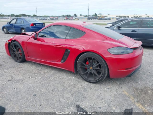 2018 PORSCHE 718 CAYMAN WP0AB2A80JK279454 Photo 2