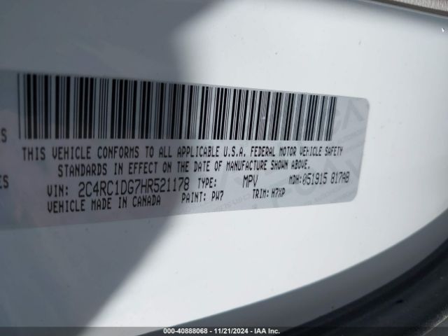 2C4RC1DG7HR521178 Chrysler Pacifica Touring