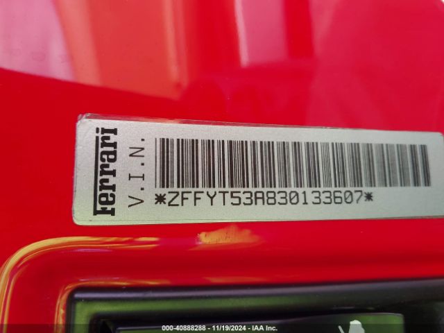 2003 FERRARI 360 MODENA ZFFYT53A830133607 Photo 8
