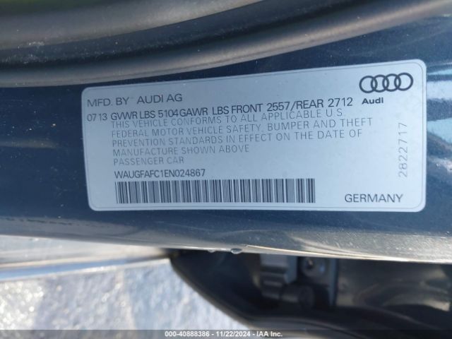 WAUGFAFC1EN024867 Audi A6 2.0t Premium