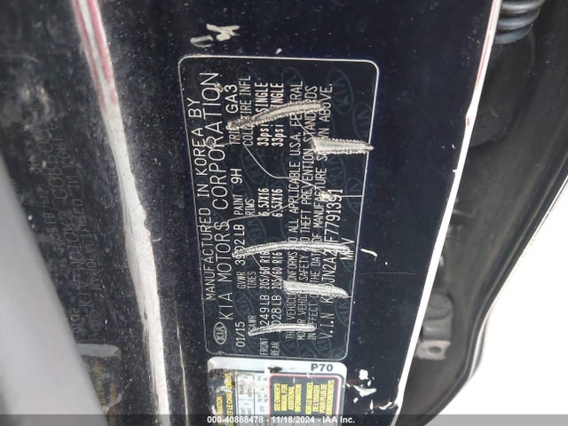 KIA Soul 2015 KNDJN2A22F7791391 Image 9