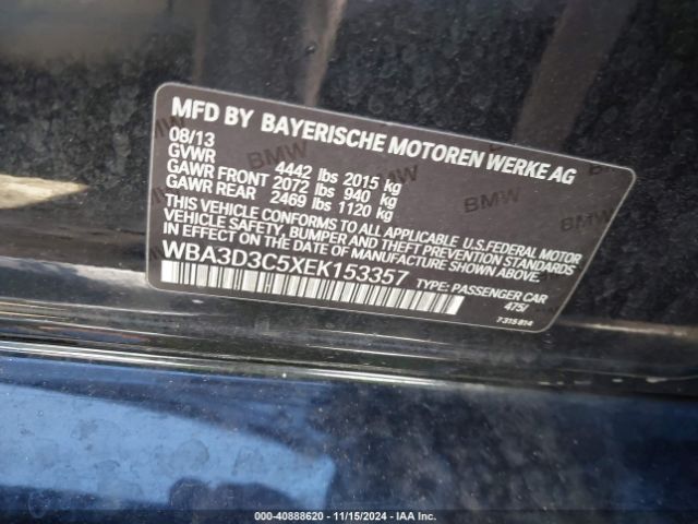 WBA3D3C5XEK153357 BMW 328D