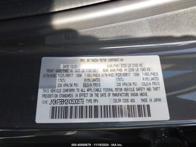 JM3KFBBM2N0530679 Mazda Cx-5 2.5 S Select