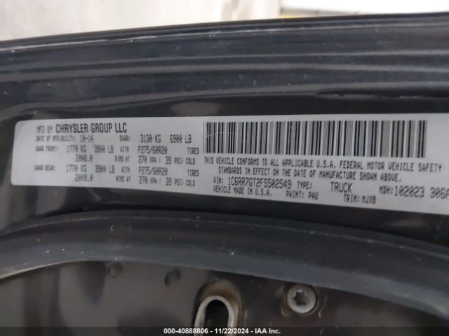 1C6RR7GT2FS502549 RAM 1500 Big Horn