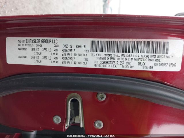 1C6RR6GT3ES171957 RAM 1500 Slt