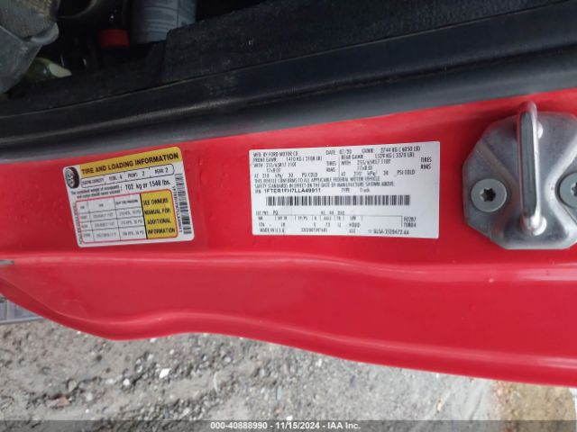 1FTER1FH7LLA49911 Ford RANGER XL