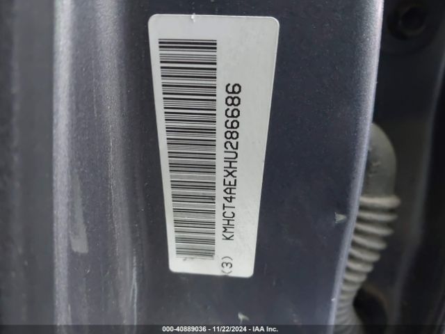 KMHCT4AEXHU286686 Hyundai ACCENT SE