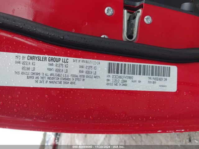 2C3CDXBG1FH729802 Dodge Charger Se