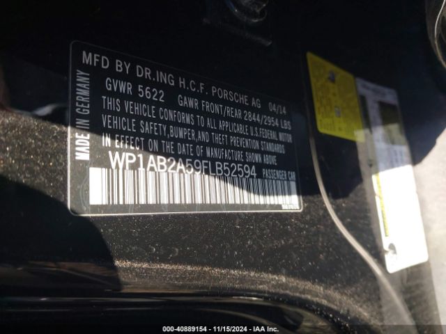 WP1AB2A59FLB52594 Porsche MACAN S