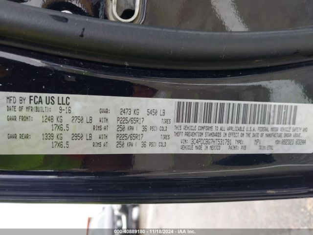 3C4PDCBG7HT531791 Dodge Journey Sxt