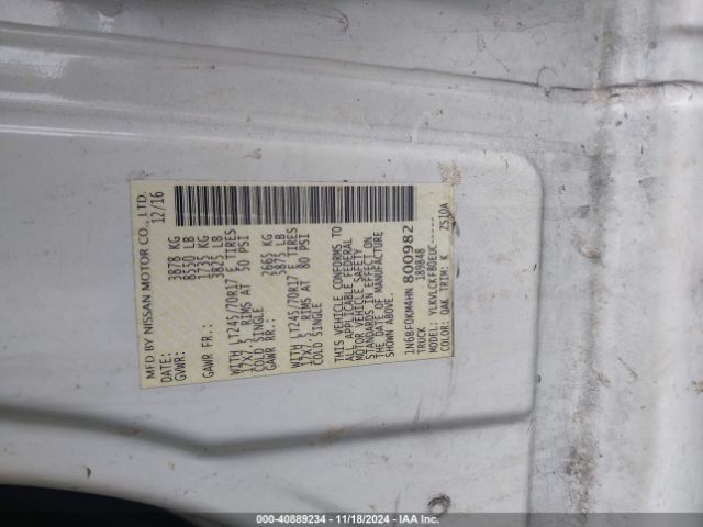 1N6BF0KM4HN800982 Nissan Nv Cargo Nv1500 S V6