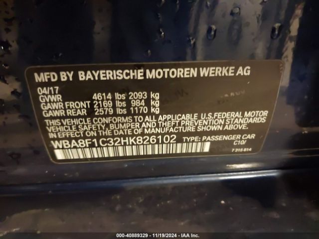 WBA8F1C32HK826102 BMW 328d Xdrive