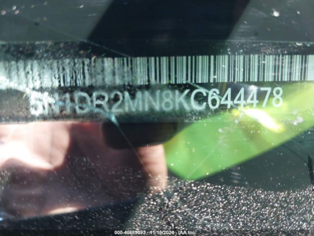 5N1DR2MN8KC644478 Nissan Pathfinder Platinum