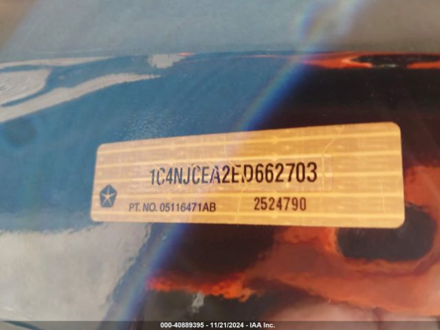 1C4NJCEA2ED662703 Jeep Compass High Altitude