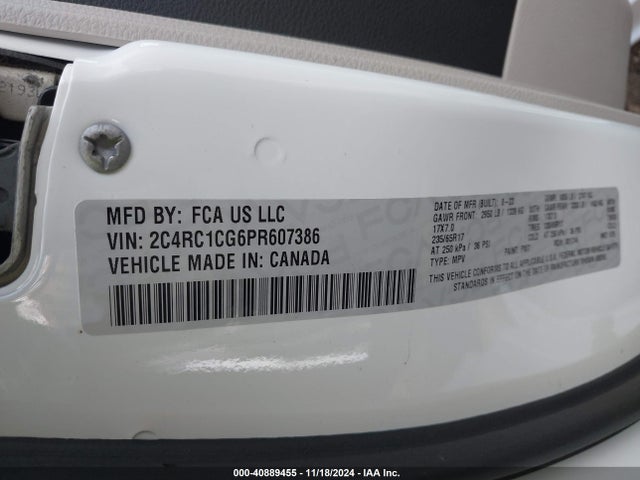 Chrysler Voyager Lx 2023 2C4RC1CG6PR607386 Image 9