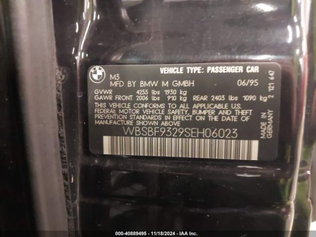 1995 BMW M3 WBSBF9329SEH06023 Photo 8