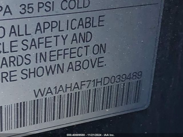 WA1AHAF71HD039489 Audi Q7 2.0t Premium