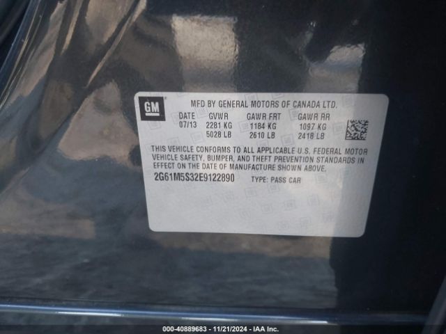 2G61M5S32E9122890 Cadillac XTS LUXURY