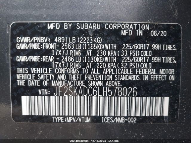 JF2SKADC6LH578026 Subaru Forester