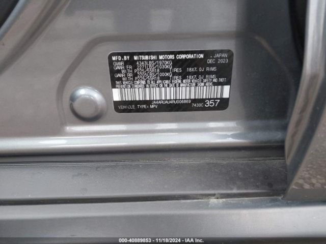 2024 MITSUBISHI OUTLANDER SPORT JA4ARUAU4RU006869 Photo 8