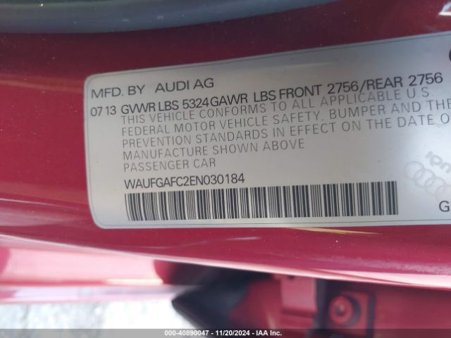 WAUFGAFC2EN030184 Audi A6 3.0t Premium Plus