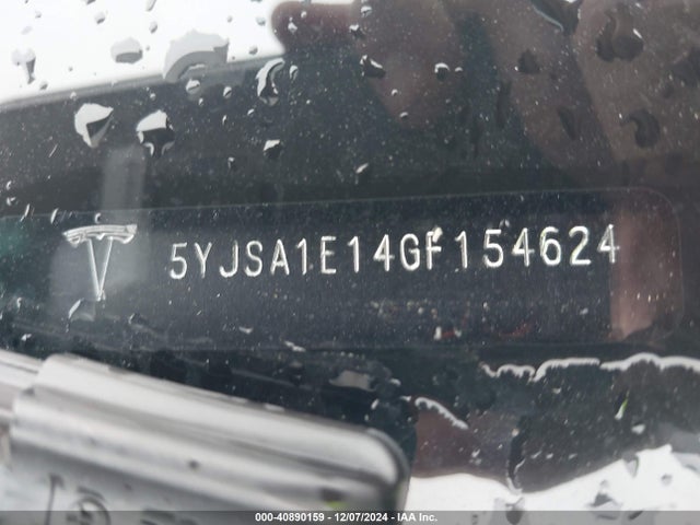 2016 TESLA MODEL S 5YJSA1E14GF154624 Photo 8