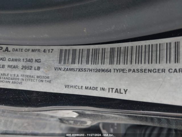 ZAM57XSS7H1249664 Maserati Ghibli