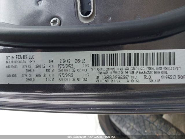 1C6RR7LT0FS682667 RAM 1500 Outdoorsman