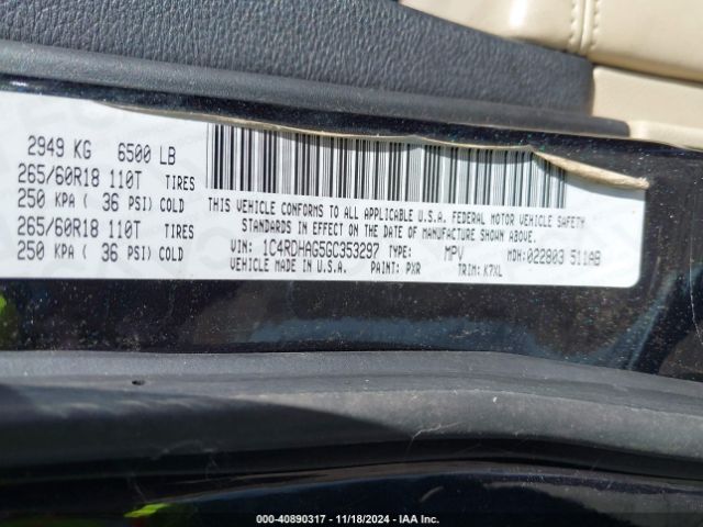 1C4RDHAG5GC353297 Dodge Durango Sxt