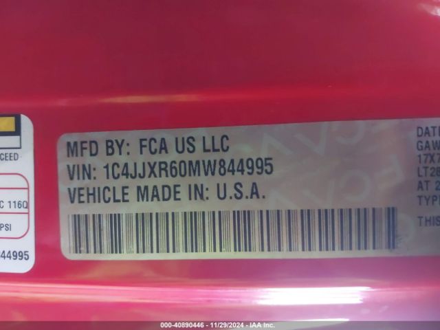 2021 JEEP WRANGLER 4XE 1C4JJXR60MW844995 Photo 8