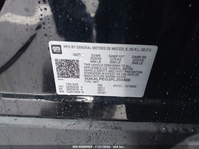 3GKALPEG1PL250469 GMC Terrain Fwd Slt
