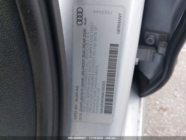 WAUCFAFC5GN169203 Audi A6 2.0t Premium
