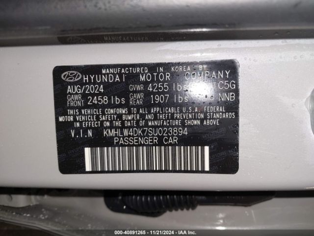 KMHLW4DK7SU023894 Hyundai ELANTRA N