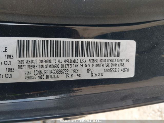 1C4NJRFB4GD696722 Jeep Patriot High Altitude Edition