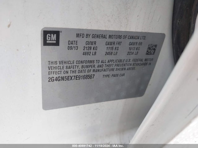 Buick Regal Turbo/e-assist Premium I 2014 2G4GN5EX7E9168567 Image 9