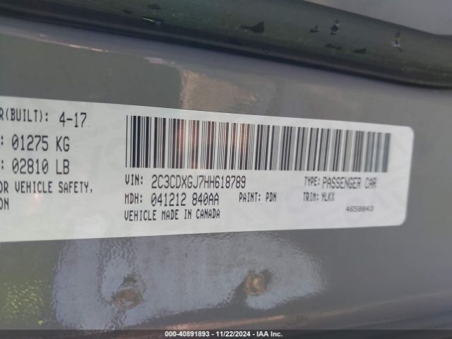 2C3CDXGJ7HH618789 Dodge Charger Daytona 392 Rwd
